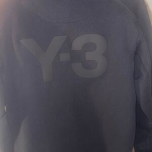 Y-3 Navy/Black Zip Hoodie Sweater